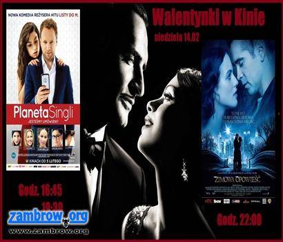 Zapraszamy na „Walentynki w kinie”