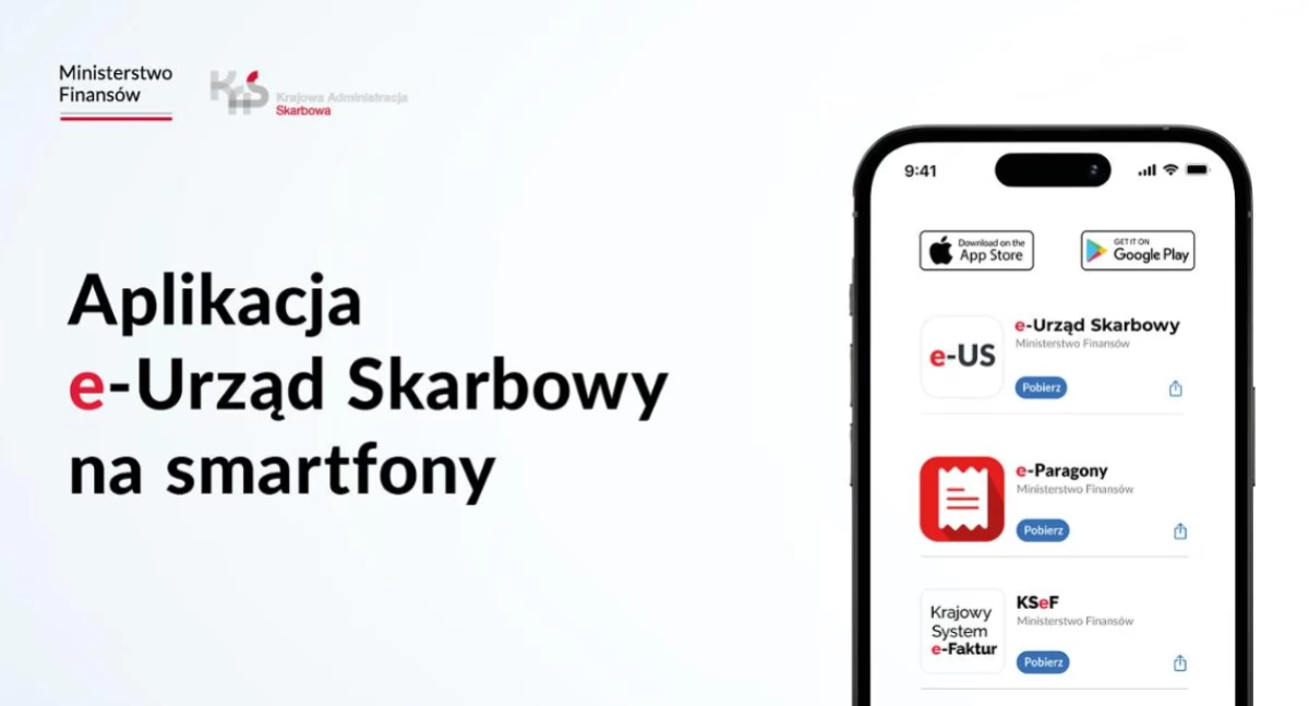 Aplikacja mobilna e-Urząd Skarbowy dostępna na smartfonach
