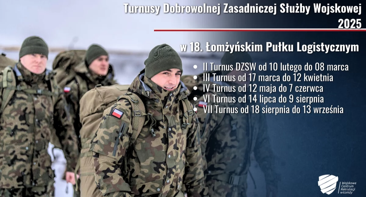 27-dniowe szkolenie podstawowe w ramach Dobrowolnej Zasadniczej Służby Wojskowej