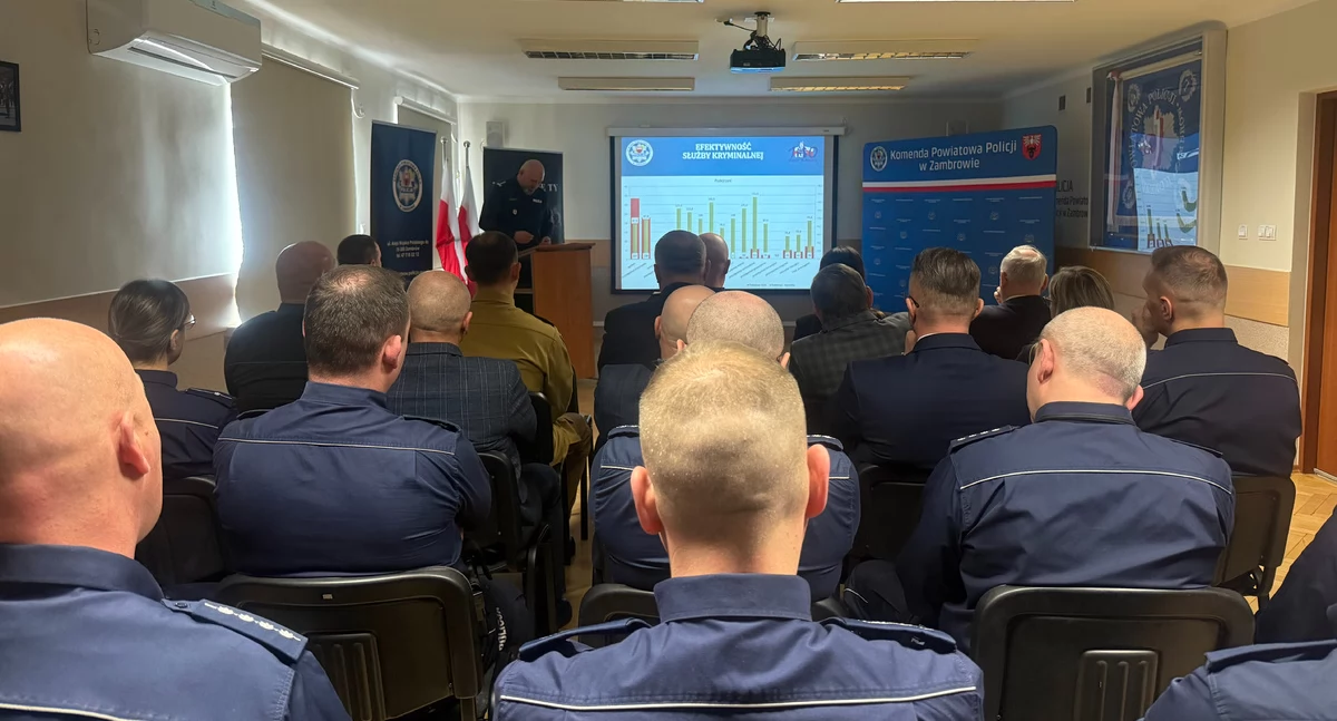 Zambrowscy policjanci podsumowali 2024 rok [FOTO]
