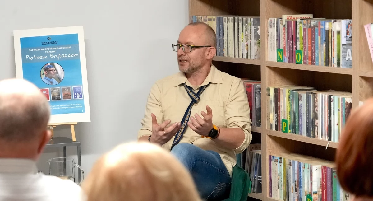 Piotr Brysacz gościł w bibliotece Centrum Kultury Gminy Zambrów [FOTO]