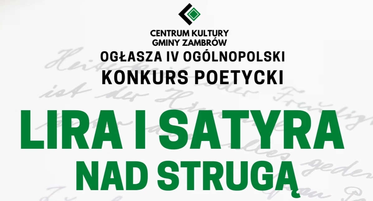 „Lira i satyra nad strugą” - weź udział w konkursie!