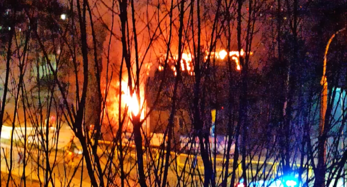 Pożar domu na ul. Mazowieckiej w Zambrowie [FOTO+VIDEO]