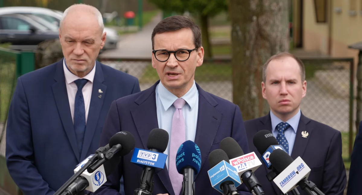 Były premier Mateusz Morawiecki zabrał głos w sprawie uchodźców w Czerwonym Borze [FOTO+VIDEO]