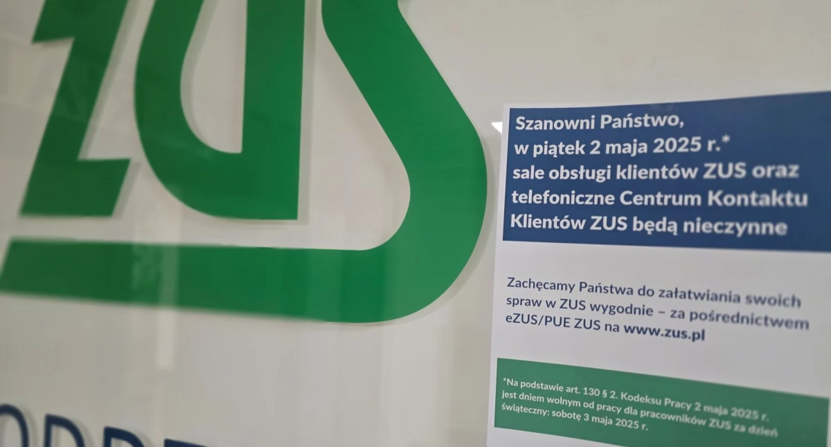 ZUS będzie zamknięty 2 maja – zaplanuj wizytę w innym terminie