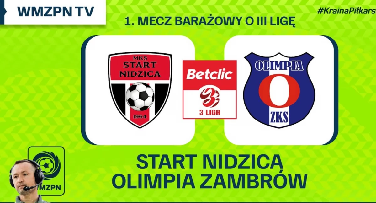 Olimpia Zambrów zawalczy o awans do III ligi - TRANSMISJA NA ŻYWO