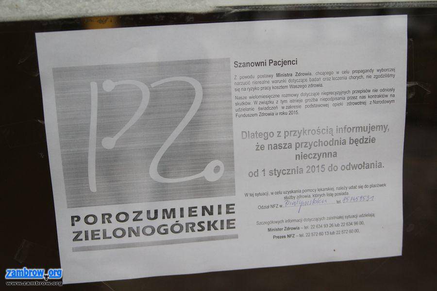 Przychodnie w Zambrowie zamknięte. Sprawdź, gdzie zostaniesz przyjęty [video]