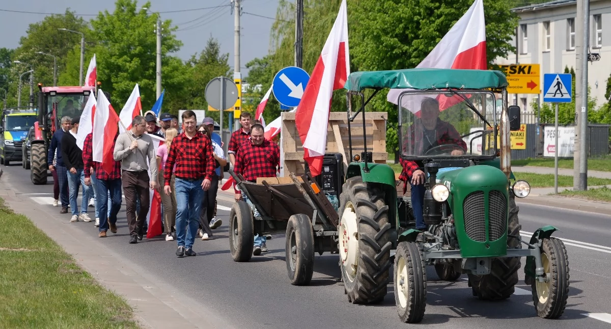 Rolnicy znowu protestowali w Zambrowie [FOTO+VIDEO]