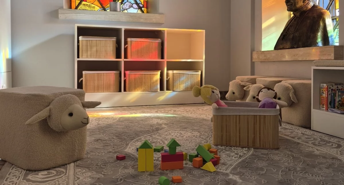 Specjalny kącik dla najmłodszych w kościele pw. Ducha Świętego w Zambrowie