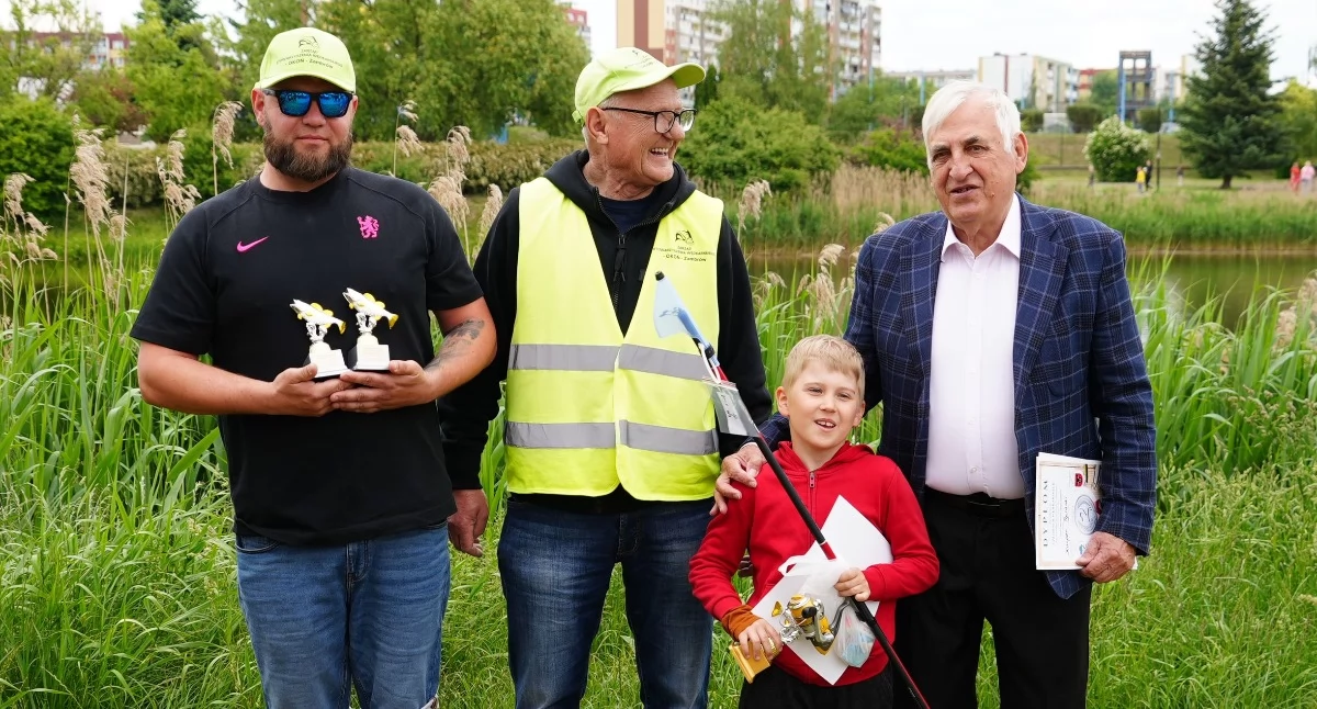 Młodzi wędkarze rywalizowali o Puchar Burmistrza Miasta Zambrów [FOTO]