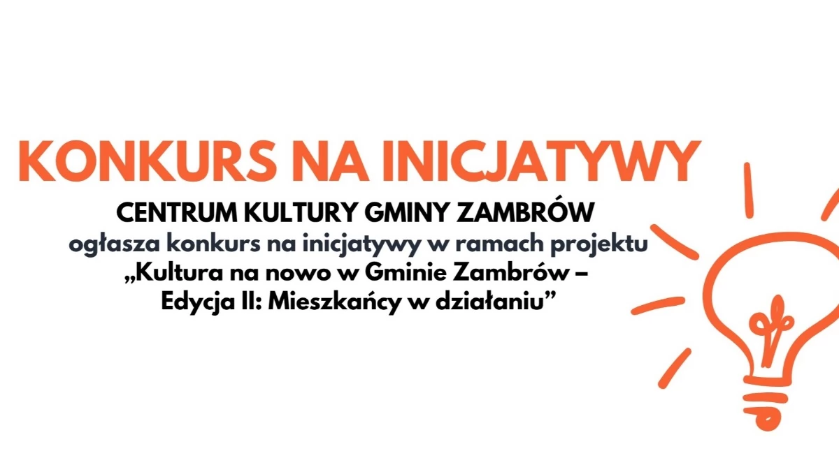 Ruszył konkurs na inicjatywy lokalne w gminie Zambrów