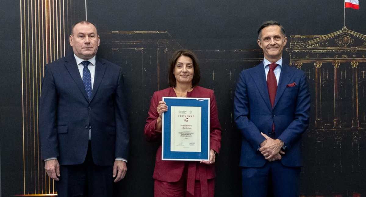 Urząd Skarbowy w Zambrowie wśród laureatów ogólnopolskiego konkursu „Urząd Skarbowy Przyjazny Przedsiębiorcy” [FOTO]