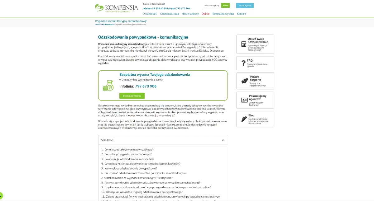 Jakie szkody obejmuje odszkodowanie za wypadek?