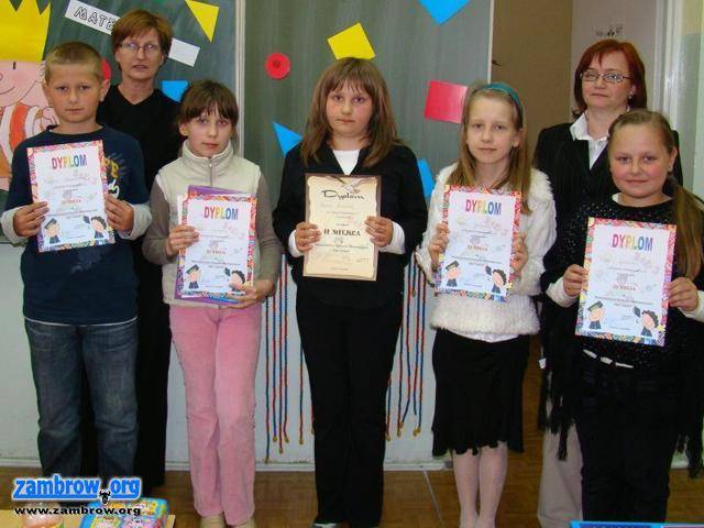 Wyniki Międzyszkolnego Konkursu Matematycznego Klas Trzecich