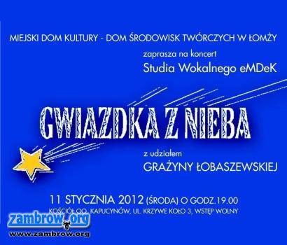 Dziś w Łomży koncert „Gwiazdka z nieba”