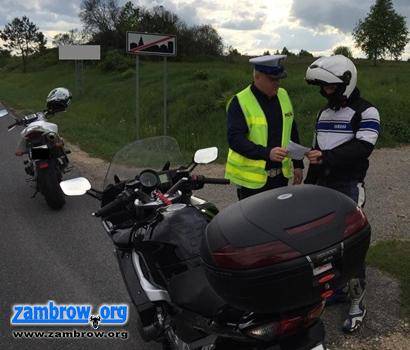 Policja apeluje do motocyklistów o ostrożność 
