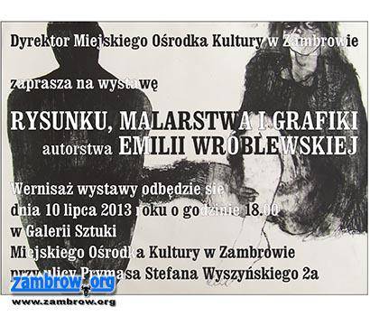 Zapraszamy na wystawę rysunku, malarstwa i grafiki do Centrum Kultury