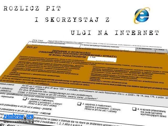 Jak skorzystać z ulgi internetowej?