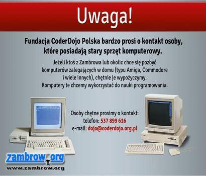 CoderDojo czeka na (bez)użyteczne komputery