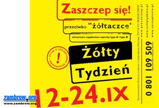 XV jesienna edycja akcji „Żółty Tydzień” trwa!