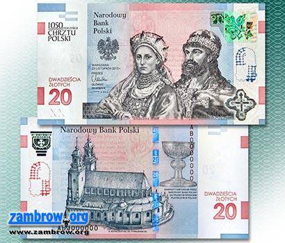 Mieszko I i Dobrawa na nowym banknocie [video]