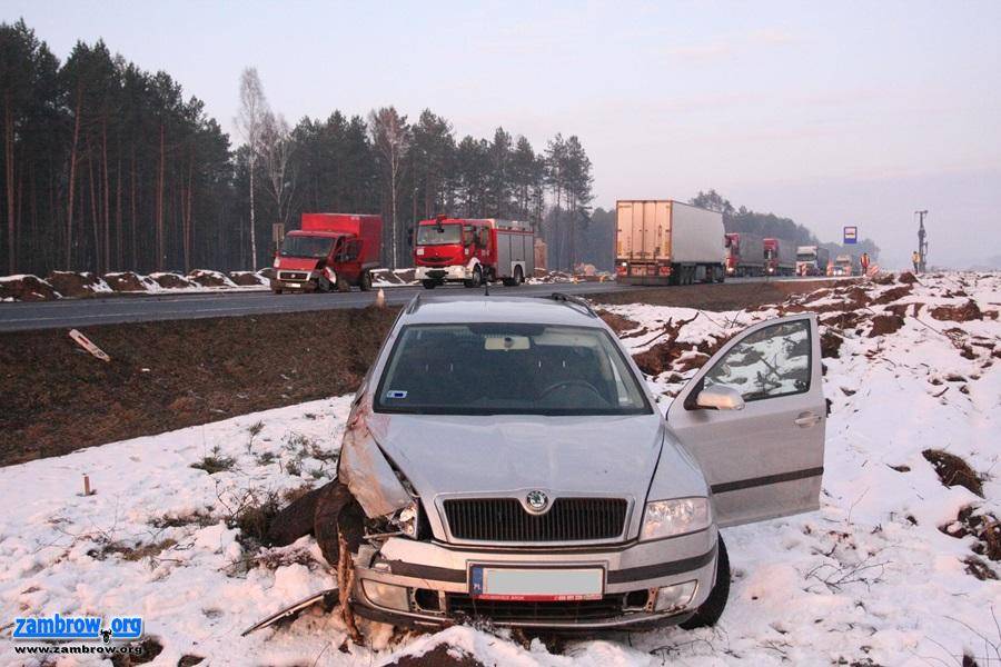 Wypadek na krajowej ósemce 