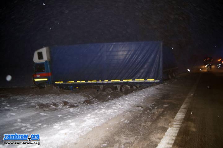 Wypadek na Ósemce w okolicach Ostrożnego