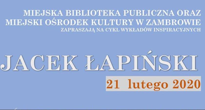 Biblioteka zaprasza na cykl spotkań autorskich z Jackiem Łapińskim