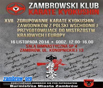 Zgrupowanie Karate Kyokushin w Zambrowie 
