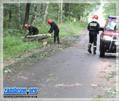 Pracowity weekend strażaków w powiecie zambrowskim 