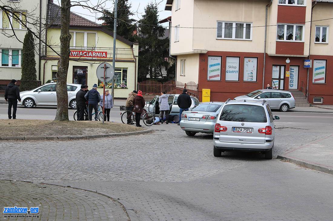 Potrącenie pieszego na AWP [foto]
