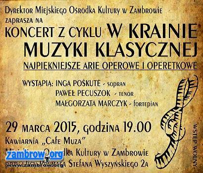Drugi koncert z cyklu „W krainie muzyki klasycznej”