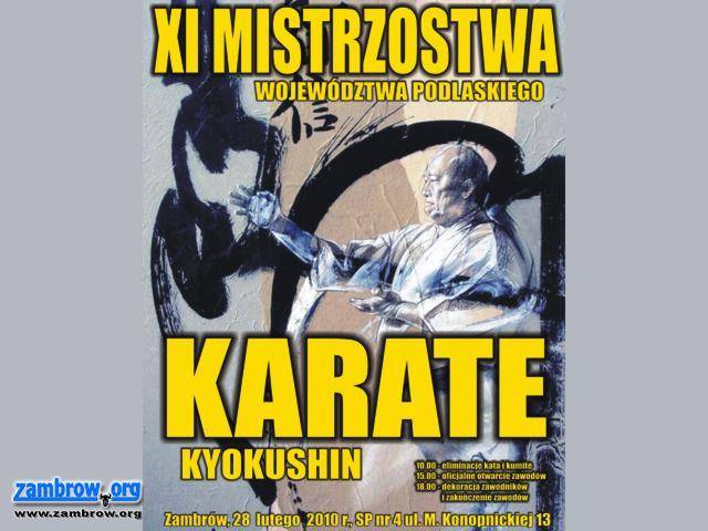 W niedzielę w Zambrowie - Mistrzostwa Województwa Karate Kyokushin