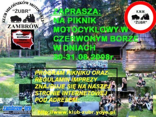 W najbliższą sobotę Piknik Motocyklowy w Czerwonym Borze