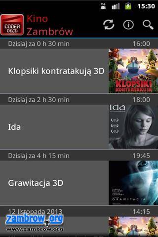 Sprawdź repertuar kina w Zambrowie na smartfonie