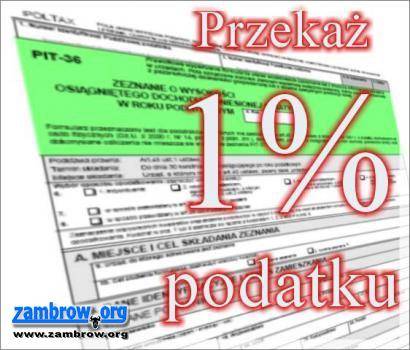 Komu można przekazać 1% podatku w Zambrowie?