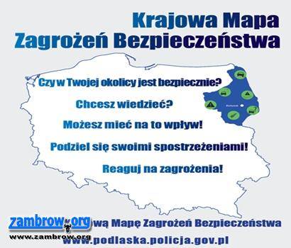 Krajowa Mapa Zagrożeń Bezpieczeństwa już dostępna. KPP zaprasza na spotkania informacyjne 