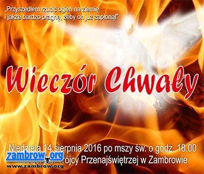 Zapraszamy na kolejny Wieczór Chwały w „Trójcy”