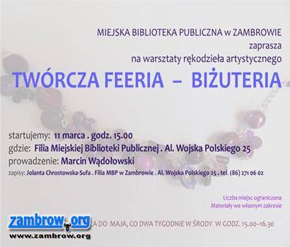 MBP zaprasza na warsztaty 