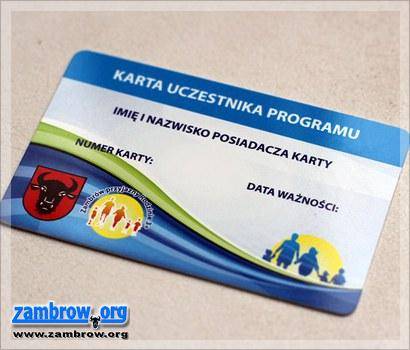 „Rodziny 3+” korzystają z kart w 27 miejscach na terenie Zambrowa