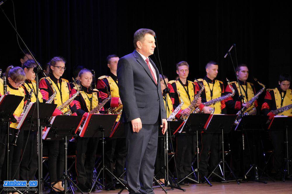 Jubileusz Miejskiej Młodzieżowej Orkiestry Dętej w Zambrowie [foto+video]