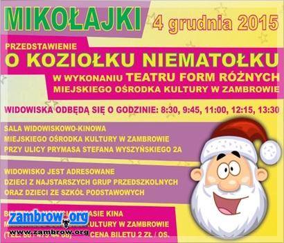 Wolne miejsca na mikołajkowy spektakl TFR