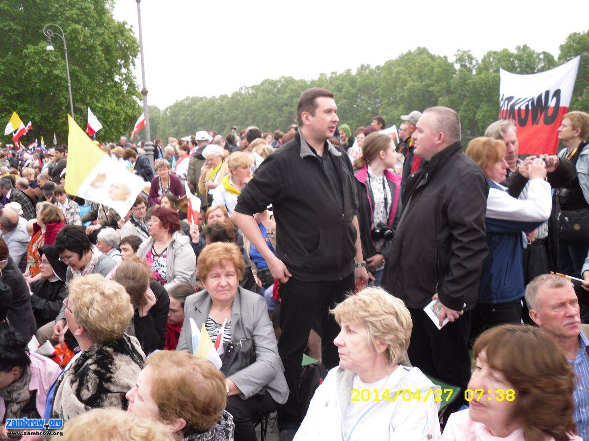 Pielgrzymi z Zambrowa na kanonizacji Jana Pawła II