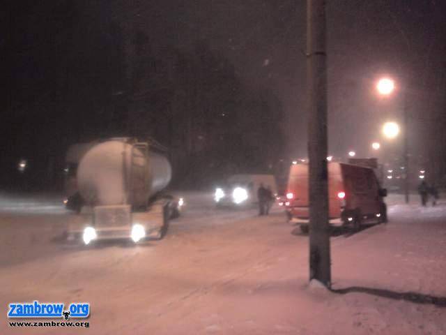 Zambrów całkowicie zakorkowany