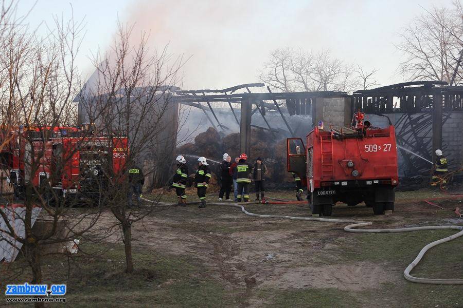 Pożar stodoły w Mężeninie [foto]