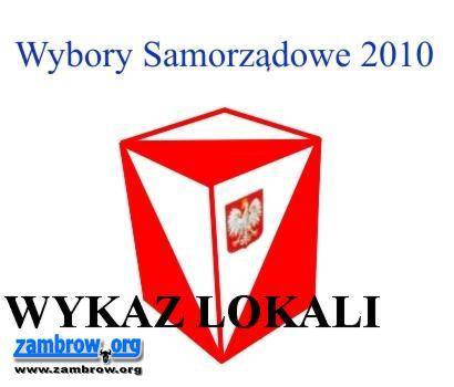 Wykaz lokali wyborczych w Zambrowie