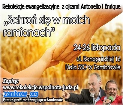 Ojciec Antonello Cadeddu i ojciec Enrique Porcu w listopadzie w Zambrowie!