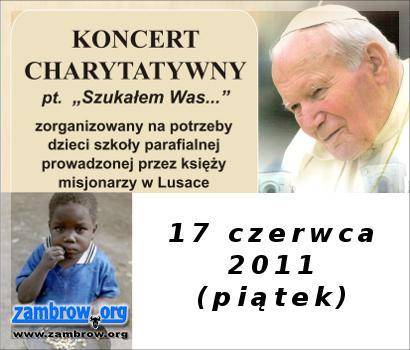 Dziś koncert charytatywny „Szukałem Was ...”