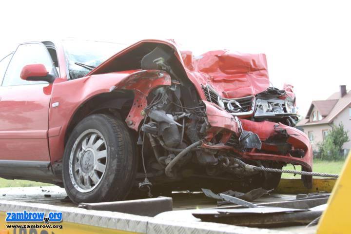 Droga krajowa nr 8 na odcinku Zambrów - Wiśniewo była zablokowana. Wypadek pod Zambrowem