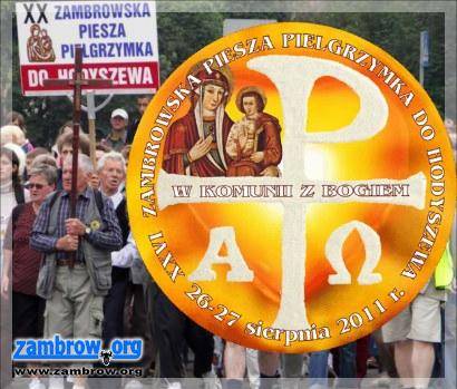 Zaproszenie na XXVI Zambrowską Pieszą Pielgrzymkę do Hodyszewa
